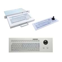 Industrial keyboards are designed for the harsh working environment. Keyboard material is special made with Aluminium, Foil, Glass, Stainless to Silicone cover; keyboard function comes with mouse button, joy-stick, mousepad to numeric keypad for selection.